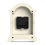 Bistro Mantel Clock - Small Classic Arch top Carriage Clock Design - Pale Cream - Contemporary Classic Style for Mantel, Desk, Table,...