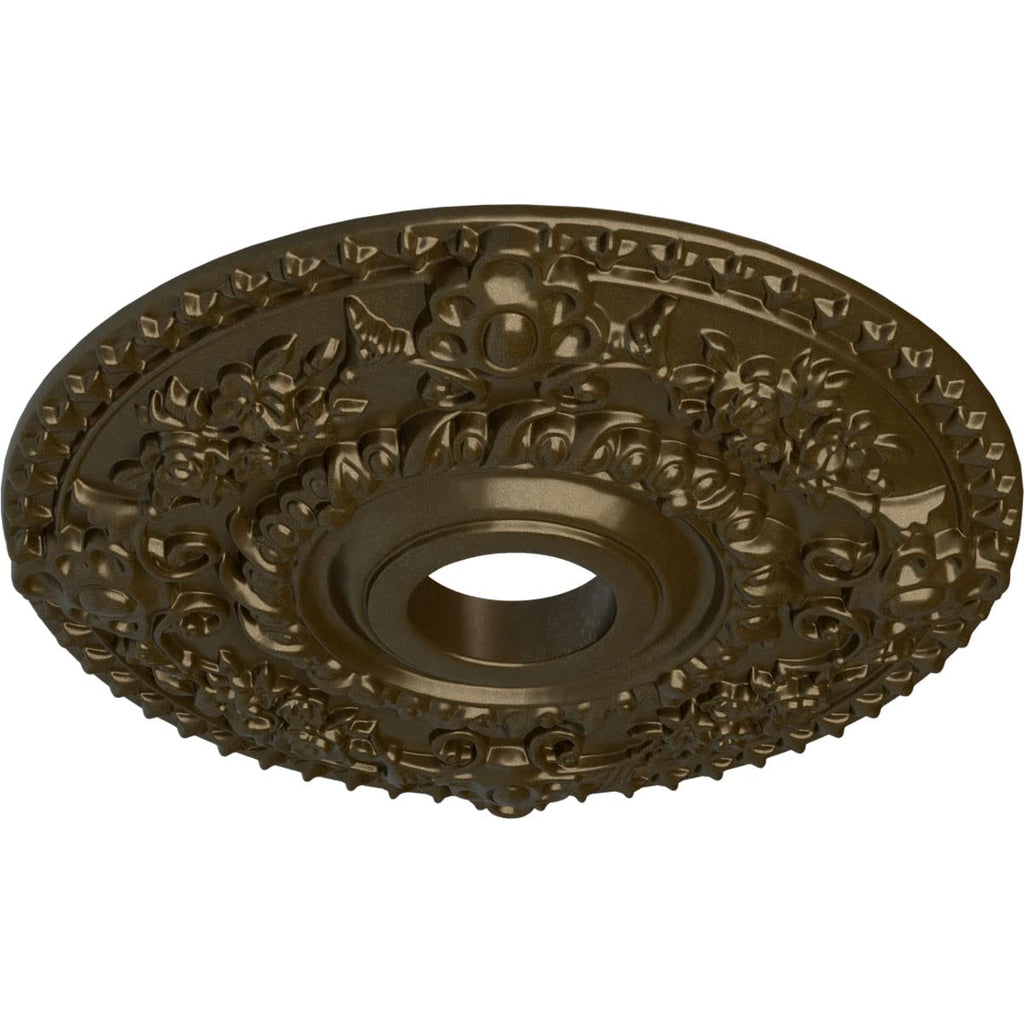 Rose Ceiling Medallion, Brass