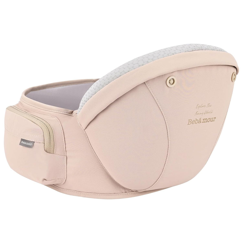 Baby Carrier with Hip Seat,All-Position Breathable Mesh Hip Seat & Carrier 0-36Months with Head Hood, 3 PCS Cotton