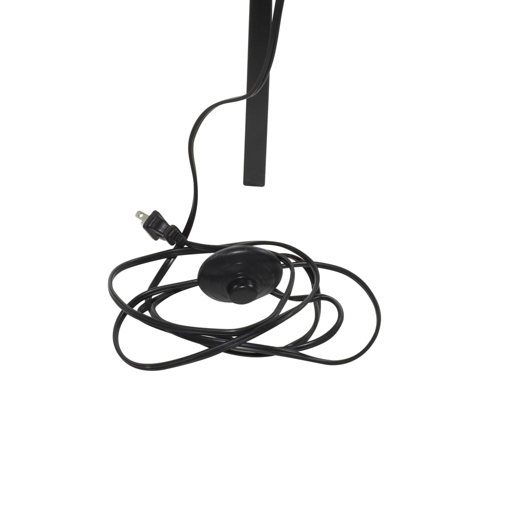 Wood Floor Lamp, Lamp 21" x 21" x 62", Black