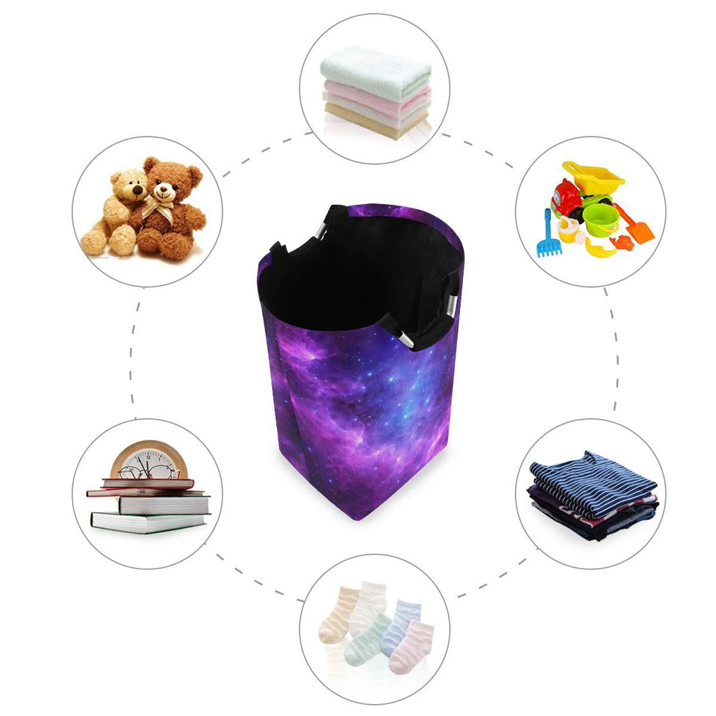 Laundry Hamper Bucket Collapses Laundry Basket Universe Galaxy Nebula Space Washing Bin Organizer Nursery Storage