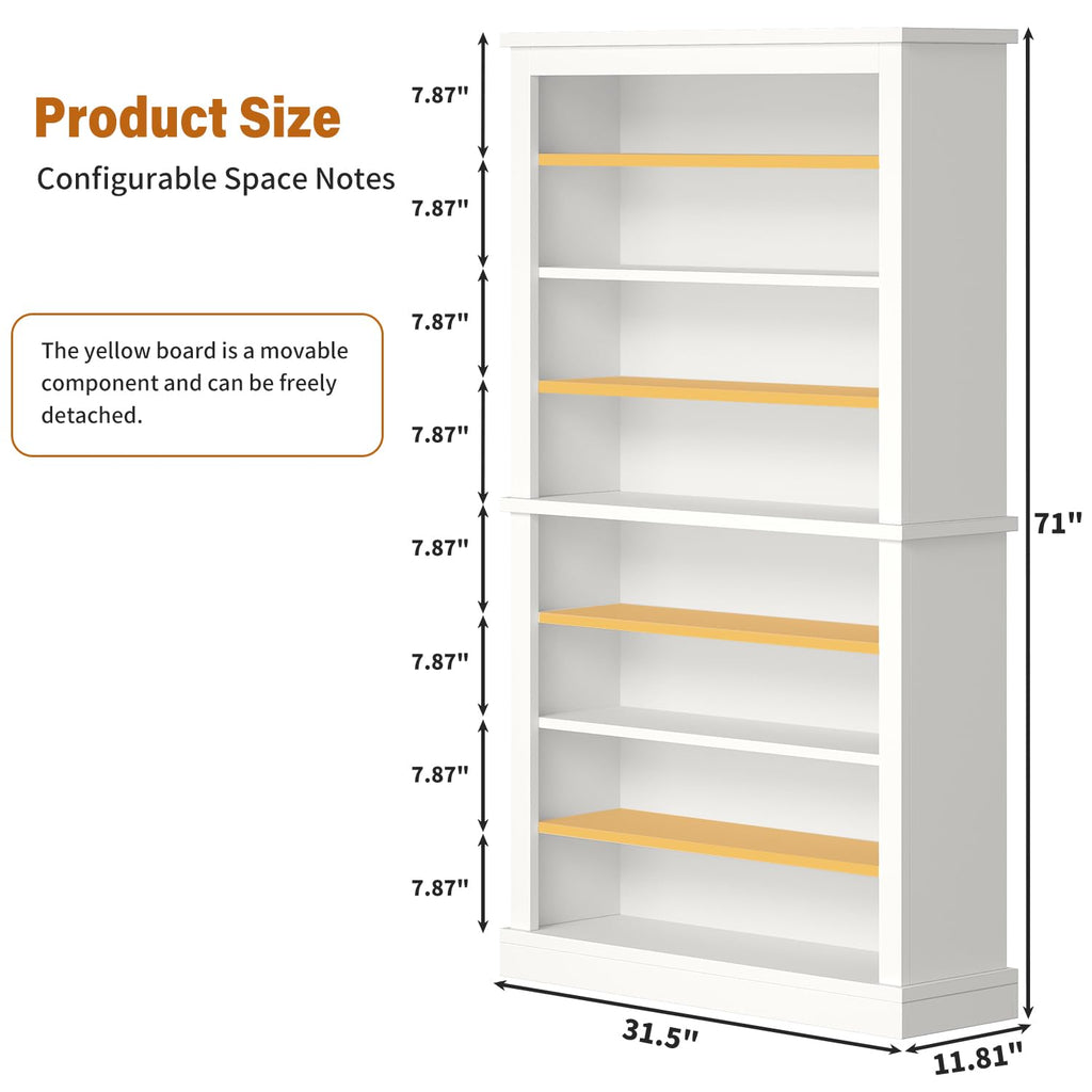 Freestanding Shoe Cabinet, Holds 40-45 Pairs, 71 Inch Tall 9-Tier Shoe Rack with Adjustable Shelves, Heavy Duty Open