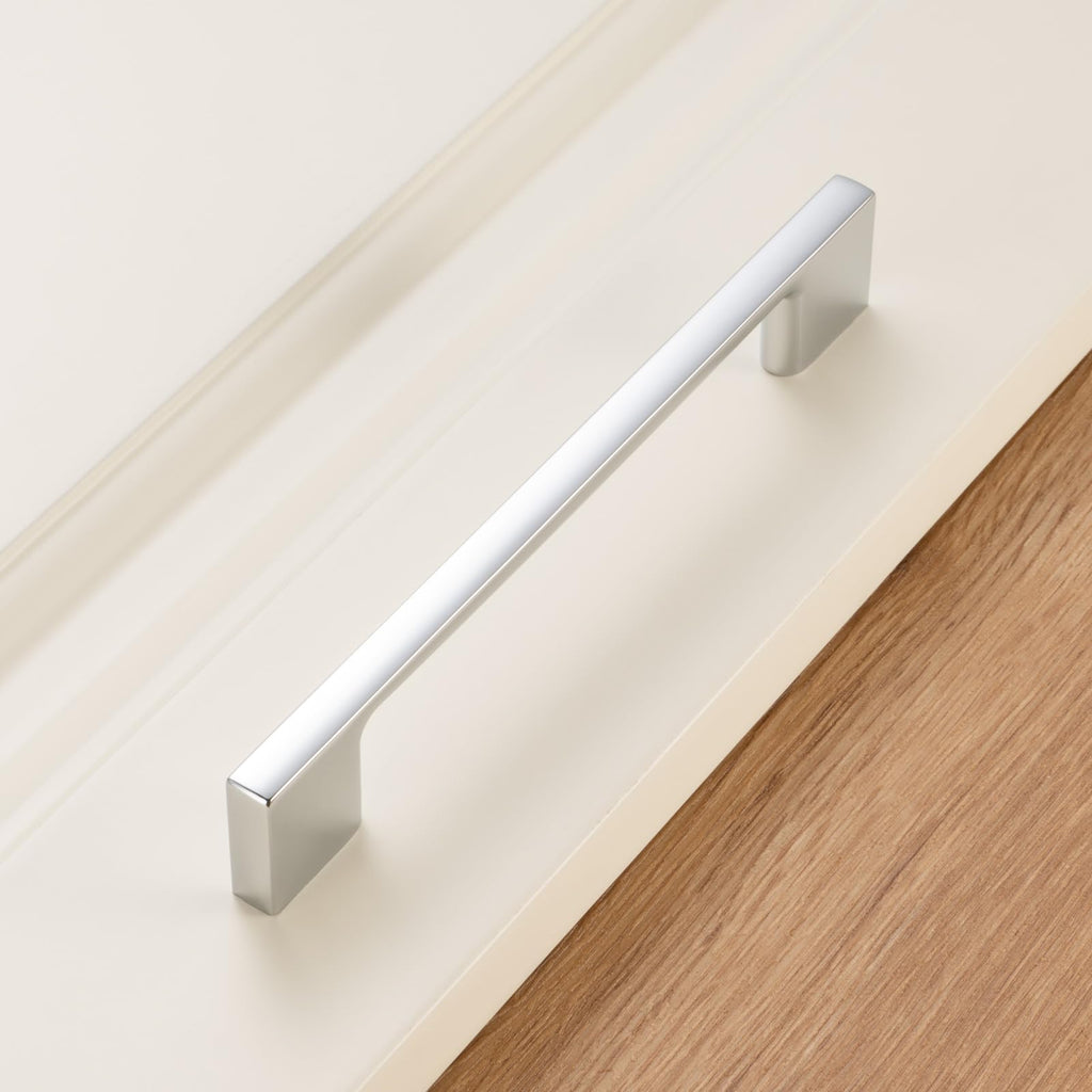 10 Pack 5 in Polished Chrome Cabinet Pulls, Drawer Handles P01