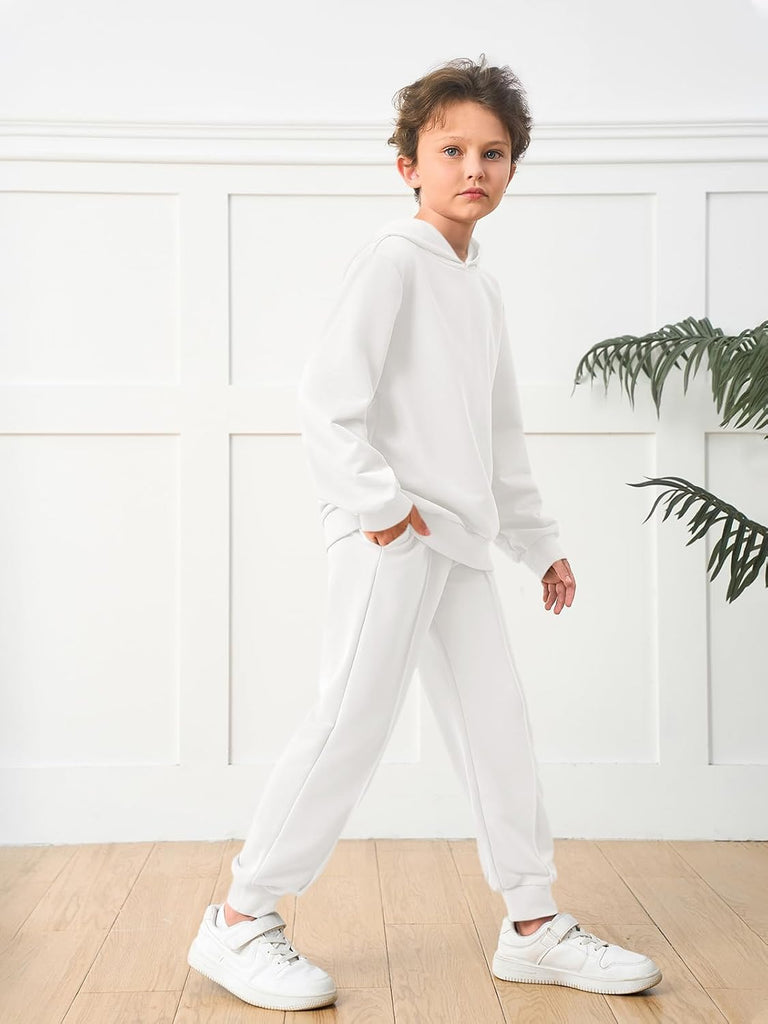 Boys Athletic Sweatsuit Kids Fashion Hoodies and Sweatpants Clothing Sets with Pockets