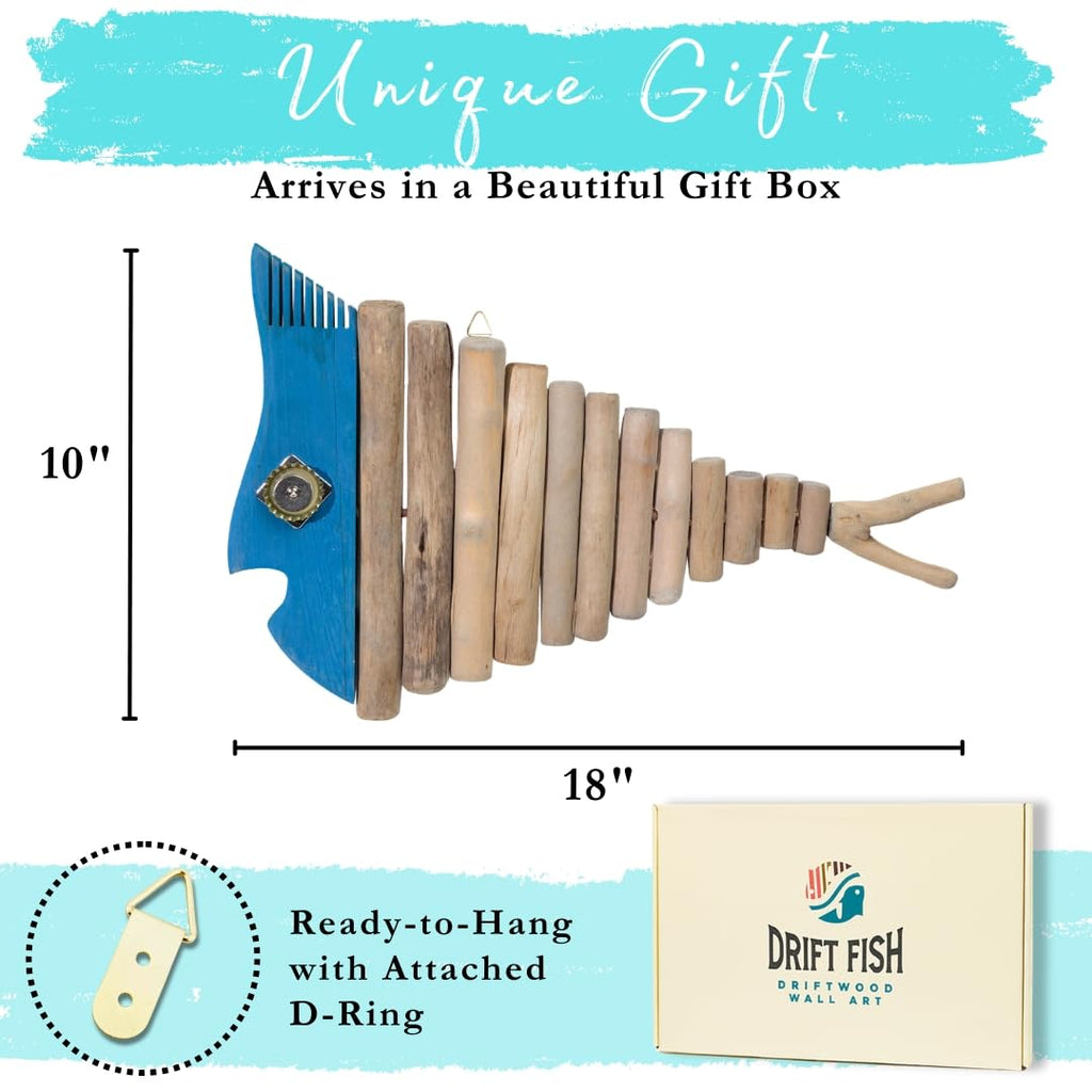 Driftwood Nautical Wall Decororation | Handmade Wooden Rustic Coastal Art