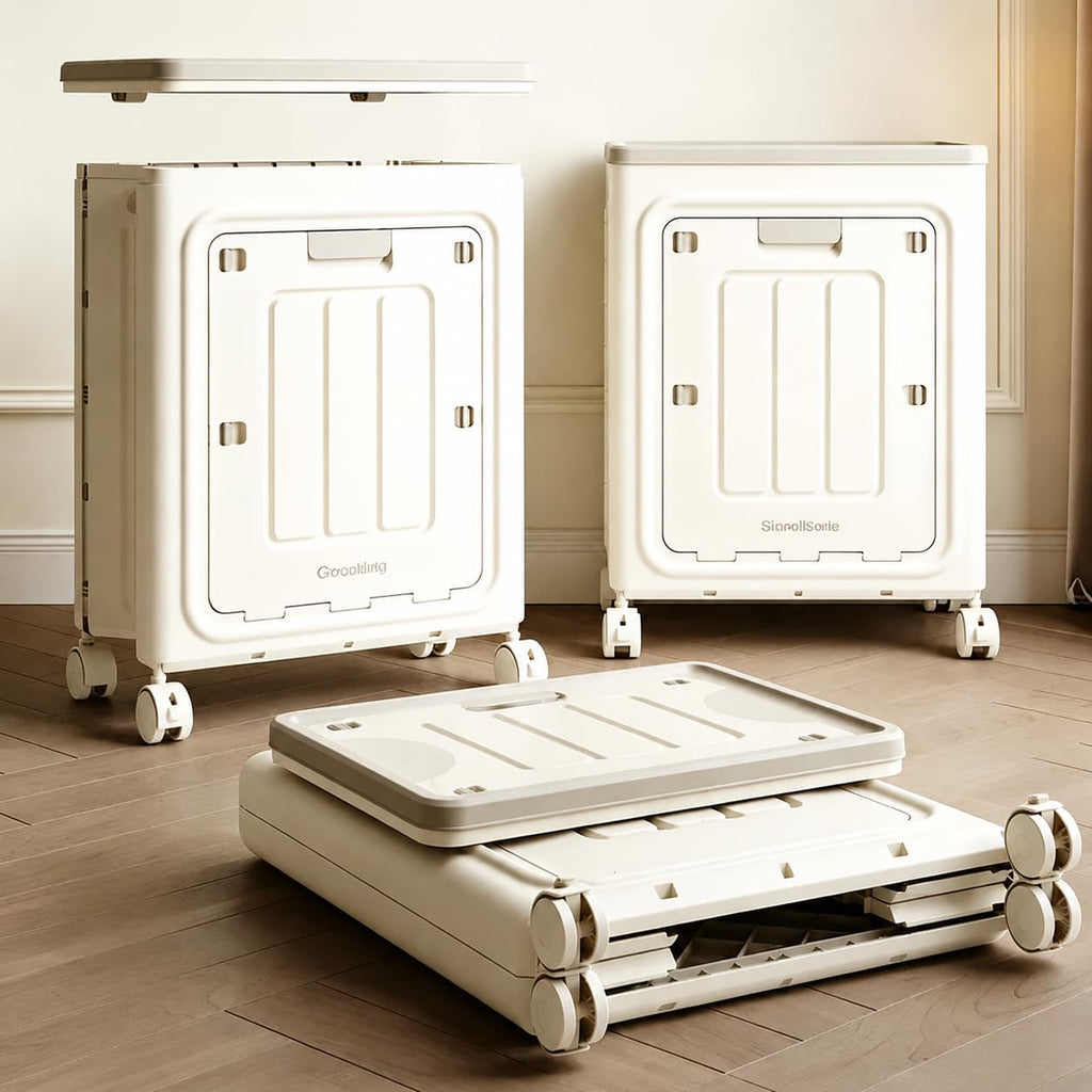 Rolling Laundry Hamper, Large Capacity with Lid & Wheels for Laundry