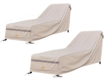 Chaise Lounge Cover Patio Furniture covers waterproof 68Linch Beige,2Pack | outdoor furniture covers 600D heavy duty