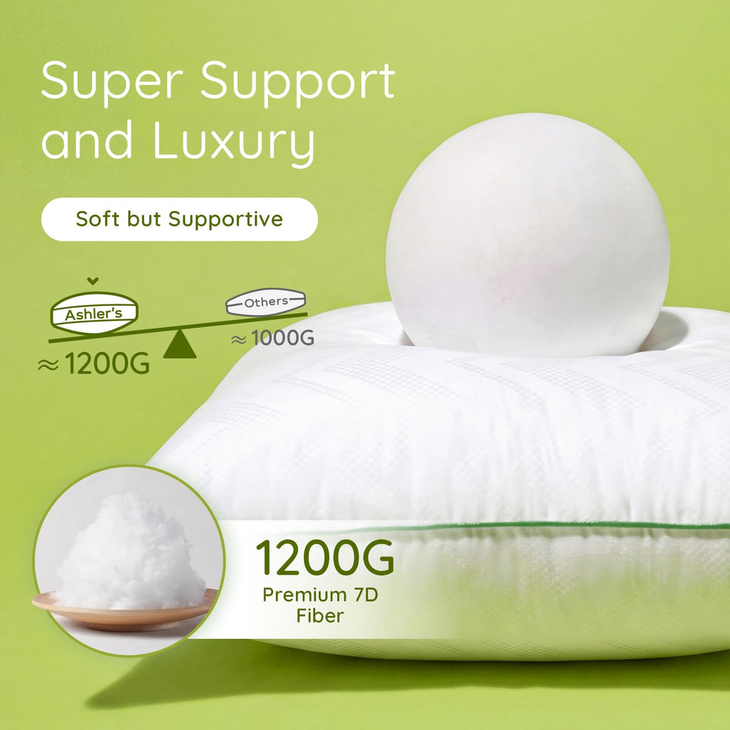 26x26 Pillows Insert (Set of 2) - Throw Pillow Inserts with 100% Cotton Cover - 26 Inch Euro Pillows Sofa Stuffer