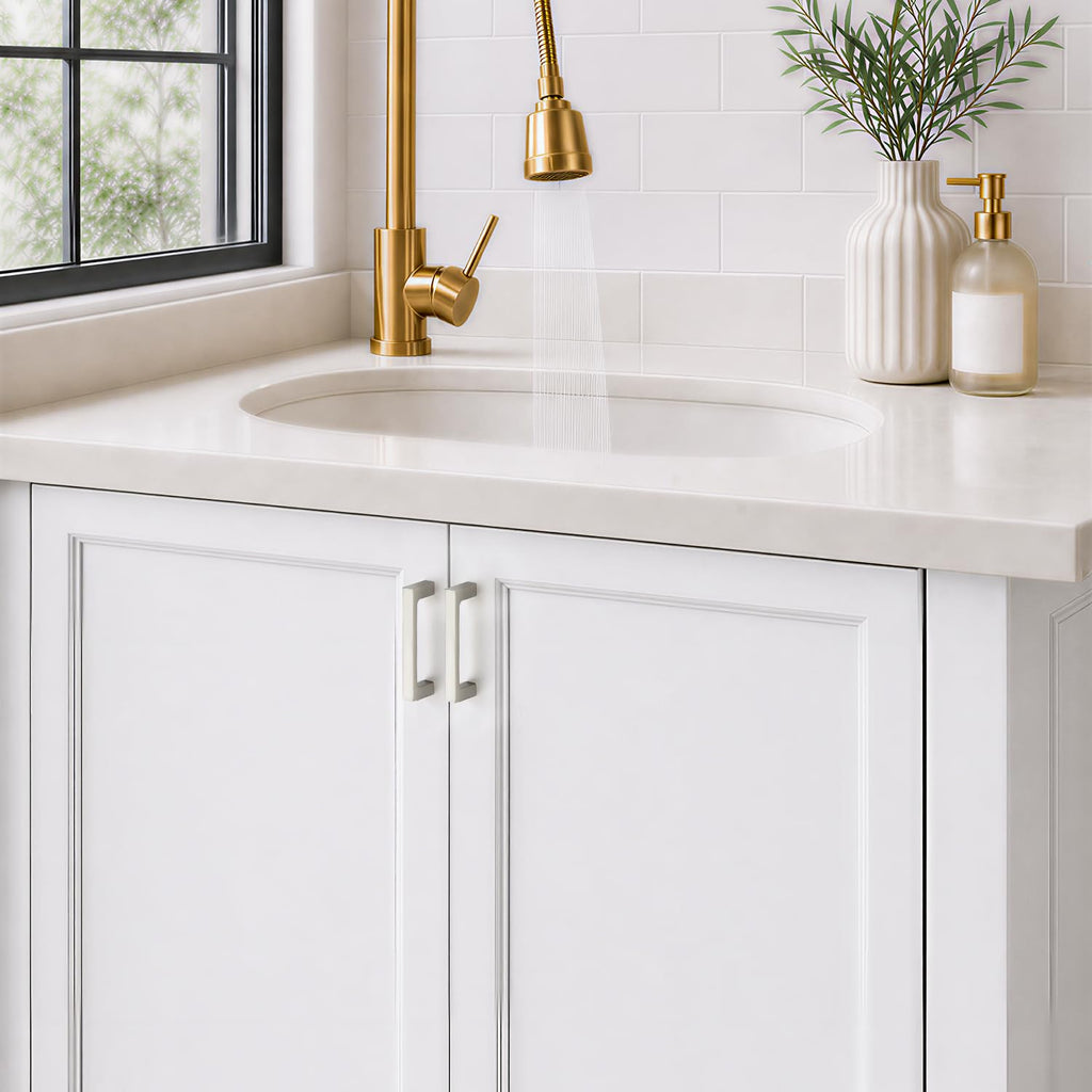 Brushed Nickel Kitchen Cabinet Solid Handles,3 Inch,5 Pack