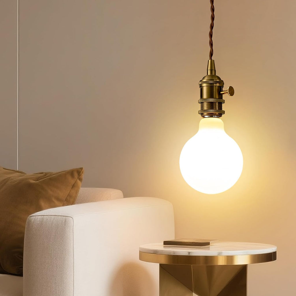 LED Light Bulb G30/G95 Dimmable Flick-Free Matt White 10W Soft White 3000k CRI95 1000LM, 100W Equivalent Vintage LED