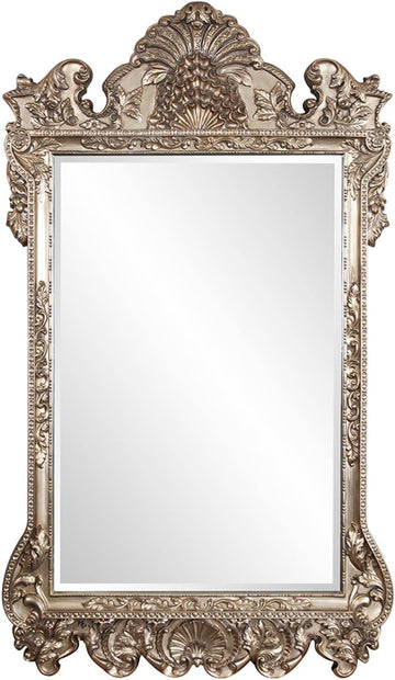 Marquette Antique Oversized Full Length Mirror, Ornate Full Body Standing Floor Mirror, Large Leaning Wall Mirror