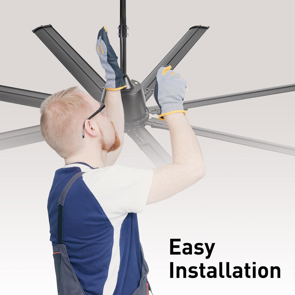 Ceiling Fan Downrod Coupler, Black — Joins Two 1" Non-Threaded Downrods, with Safety Clip