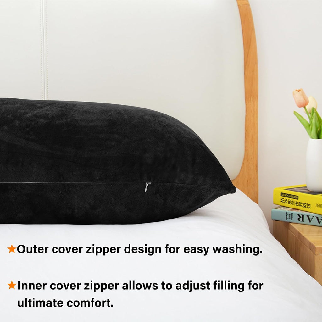 Body Pillow, Memory Foam Body Pillows for Adults Sleeping, Long Pillow for Bed, Big Large Firm Full Body Pillow for