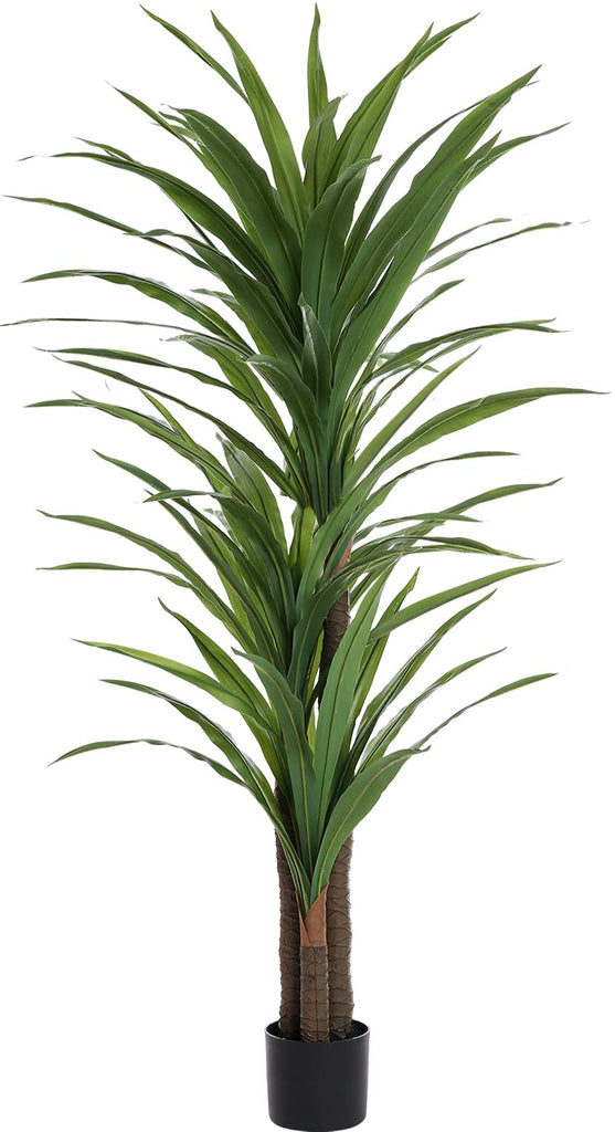 Dracaena Silk Plant Corn Stalk 5ft Tall Faux Plants Indoor Large Fake Plants Potted Yucca Tree Tropical Floor Plants