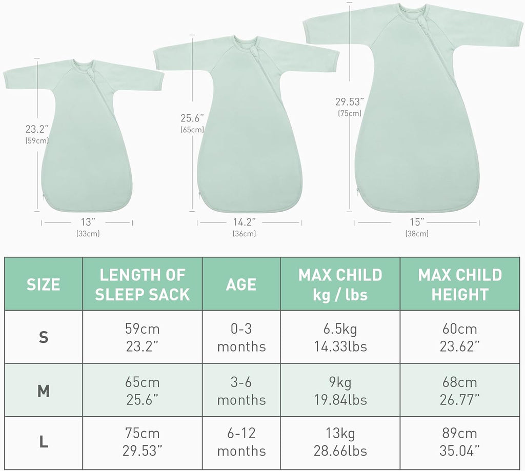 Organic Cotton Transitional Baby Swaddle Sleep Sacks Soft 2 Pack