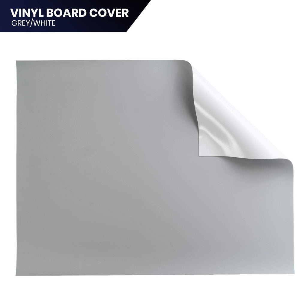 Vinyl Board Cover. Self Healing and Stain Resistant Gray/White Sheet, 42 inches by 10 Yard Roll