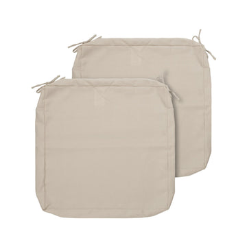 Outdoor Cushion Covers 20 x 18 x 4 inch, Set of 2, Replacement Seat Cushion Cover Furniture Chair, Water