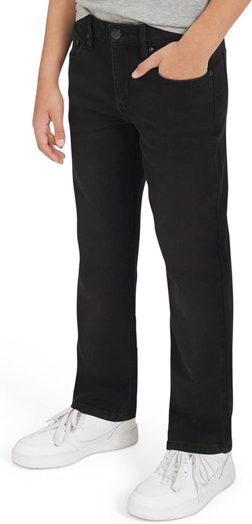 Boys' 5 Pocket Loose Fit Stretch Waist Denim Jeans