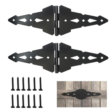 8 in Fence Gate Hinges, Wood Shed Door Hinges Heavy Duty
