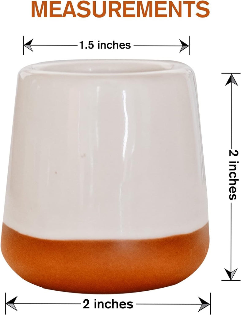 Match Striker Holder - Terracotta Stone Match Cloche - Bathroom Matches, 3.5 x 3.5 x 3.5