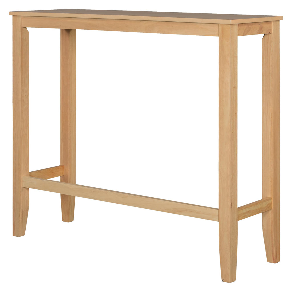3 Piece Pub Table and Chair Set, Small Wood Counter Height Bar Table Set for 2, Breakfast Nook Table Set, 3 Piece