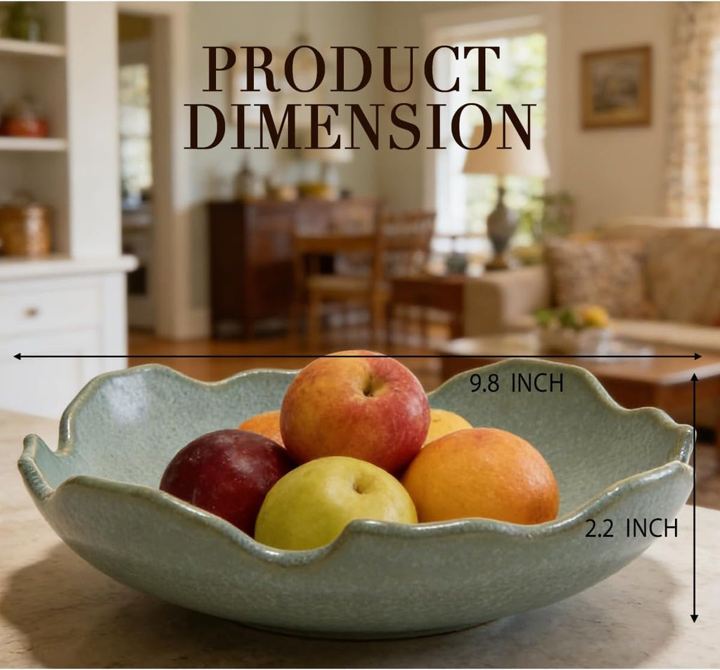 Decorative Bowl, Ceramic Fruit Bowl Counter, Purse Bowl For Dining Table Centerpiece Decor, Key Bowl Table Coffee