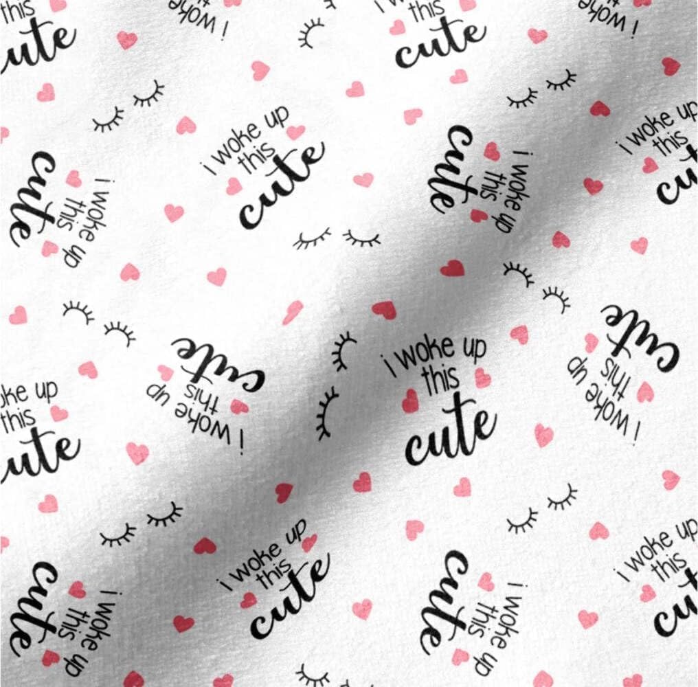 Flannel I Woke Up This Cute Fabric by Springs Sold by The Yard