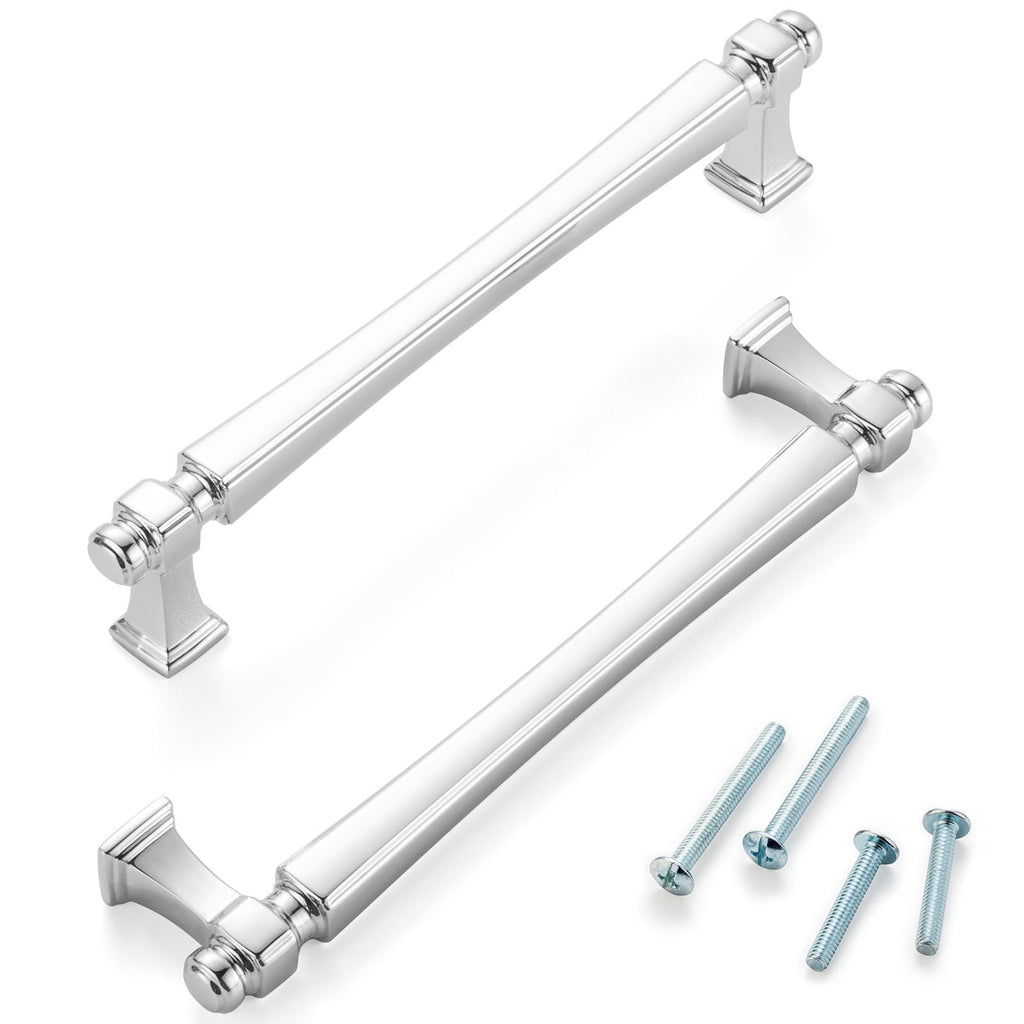 5 Inch Polished Chrome Cabinet Pulls 10 Pack French Style P2501