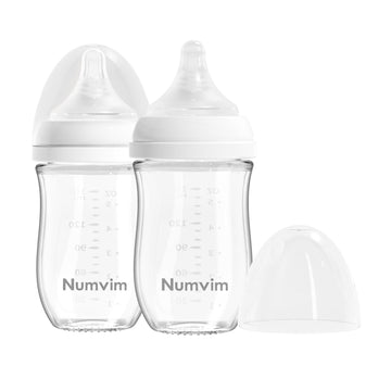 Natural Glass Baby Bottle, Gentle Flow Nipple(S) 5 Ounces 2 Count