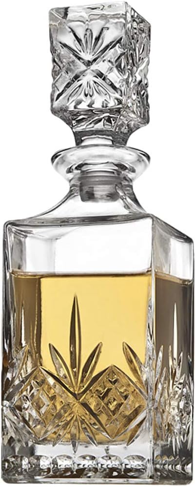 Mini Whiskey Decanter and Shot Glasses Barware Set - 10oz Decanter for Scotch Wine or Vodka - Dublin Collection