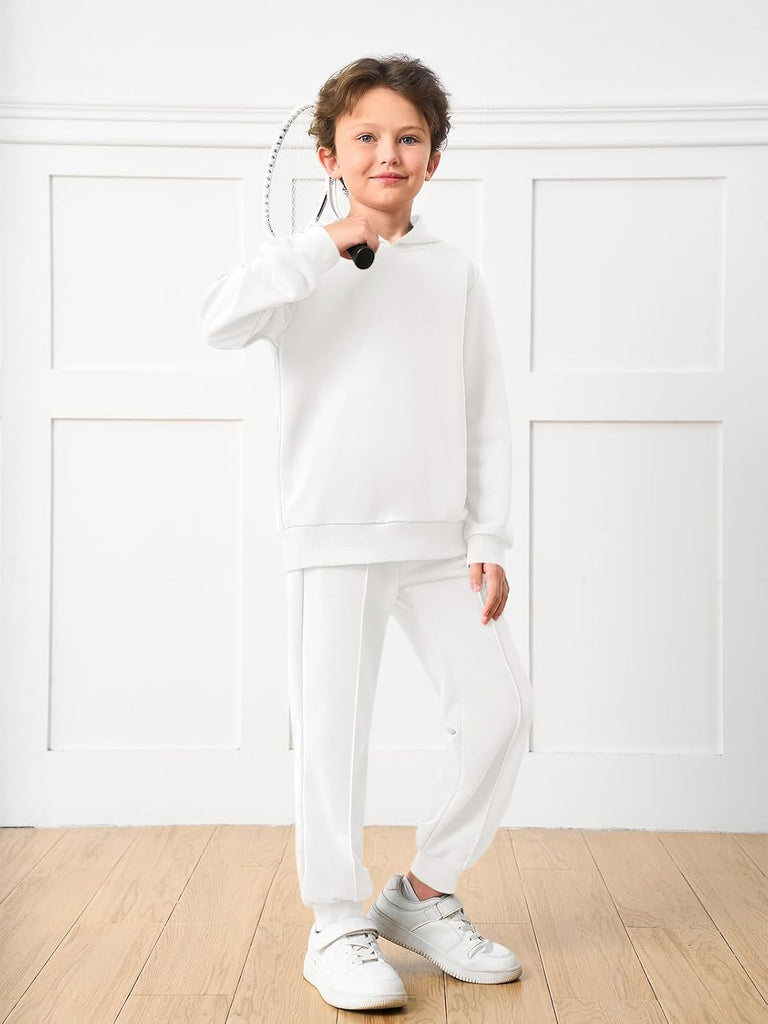 Boys Athletic Sweatsuit Kids Fashion Hoodies and Sweatpants Clothing Sets with Pockets