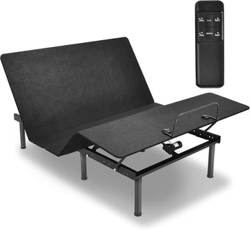 Adjustable Bed Base, Electric Adjustable Bed Frame w/Wireless Remote, Independent Head & Foot Incline, USB Ports