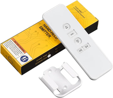 2 Channel Controller, RF433.92 Transmitter, Motorized Roller Shade Accessories for Motorized Blinds & Shades - White