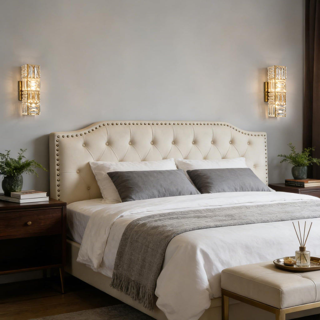 Crystal Wall Sconce Gold Sconces Wall Lighting