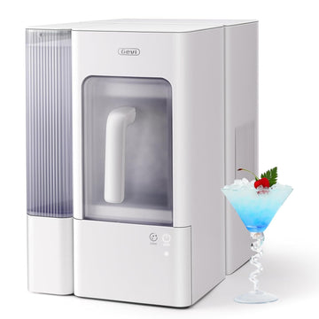 Adella Nugget Ice Maker 40lbs/Day,Countertop Pellet Ice Machine,Large Gallon Side Water Tank&Self-Cleaning,Pellet Ice