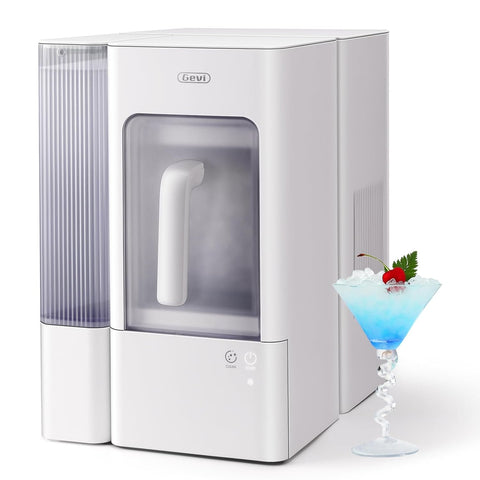Adella Nugget Ice Maker 40lbs/Day,Countertop Pellet Ice Machine,Large Gallon Side Water Tank&Self-Cleaning,Pellet Ice
