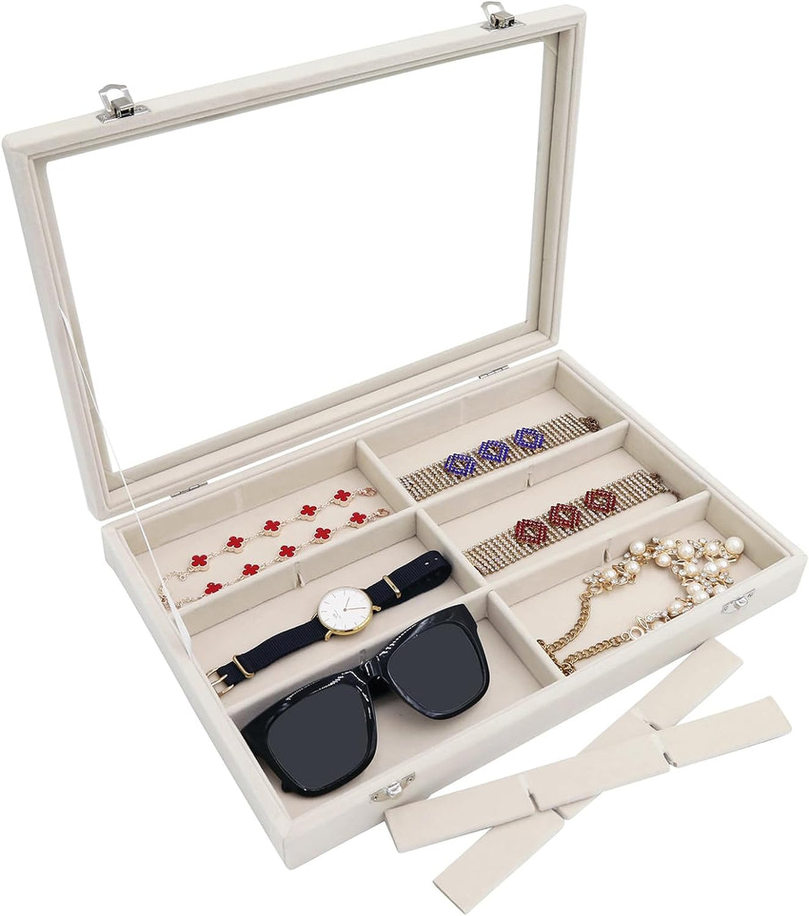 Jewelry Organizer, Dustproof Bracelet Organizer Box, 13.78"x9.4"