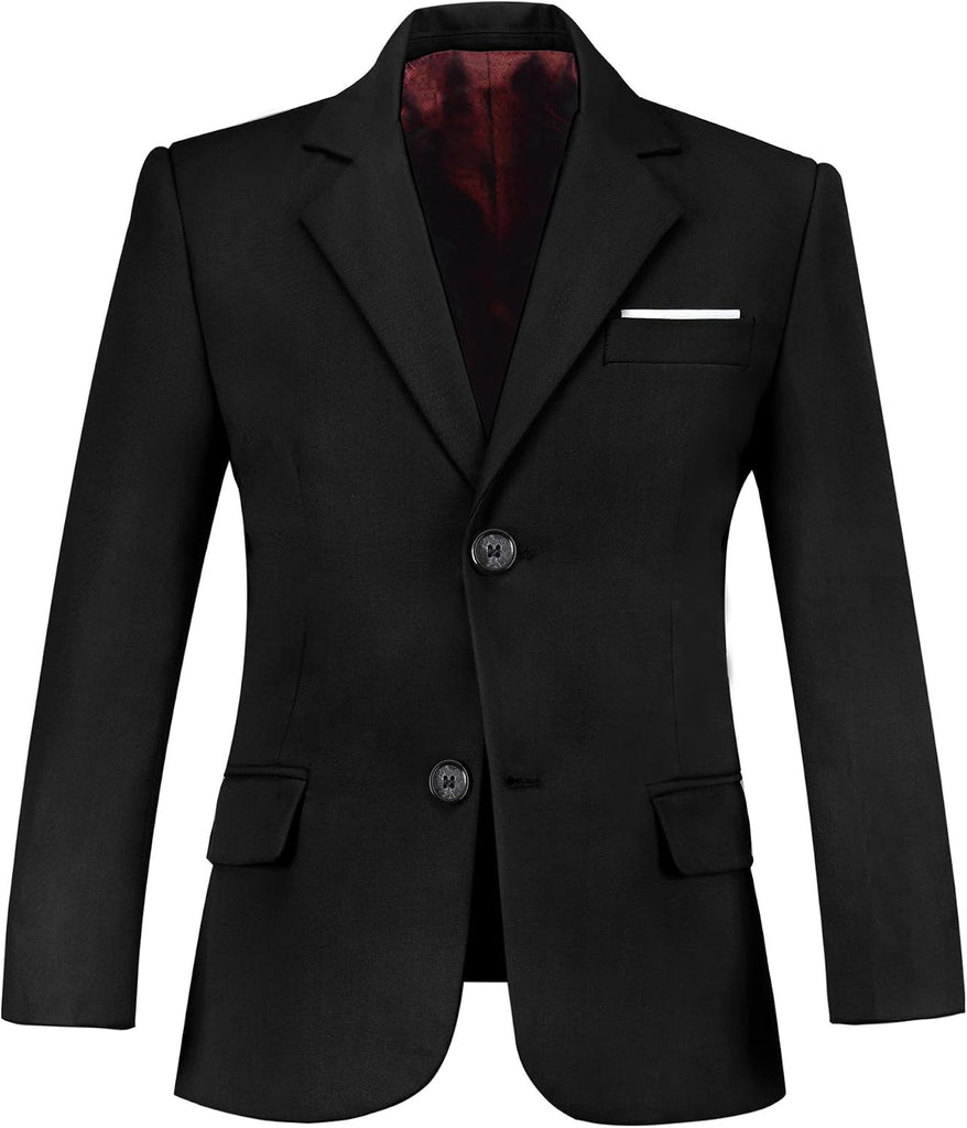 Toddler Kids Boys Blazer Slim Suit Coat Formal Classic Suits Casual Dresswear Royal Blue Sport Coat Business Jacket