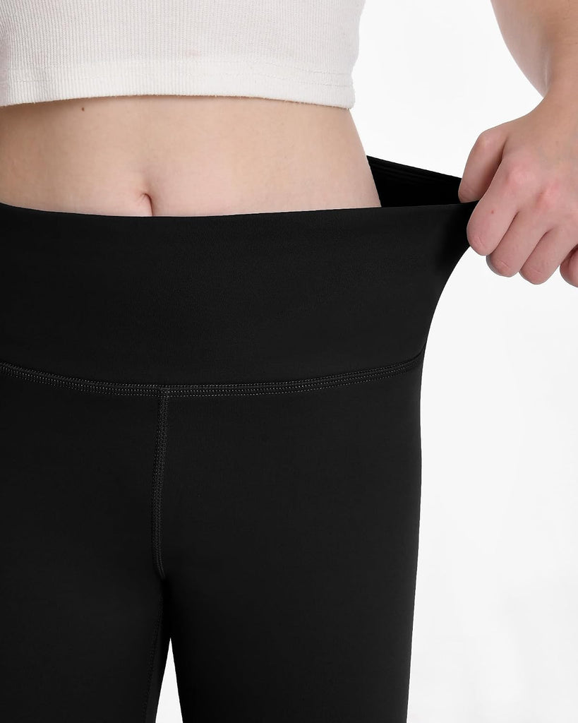 Girls Fleece Lined Leggings with Hidden Pocket Yoga Athletic Pants