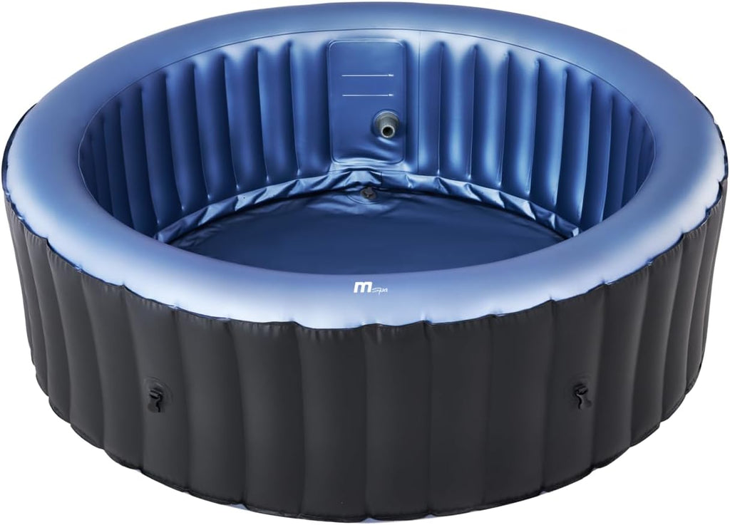 Round Inflatable Bubble Massage Spa, 4 to 6 Person Outdoor Hot Tub, Bergen