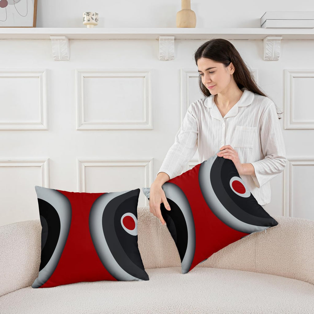 Modern Abstract Throw Pillow Covers Soft Decorative 16" x 16"