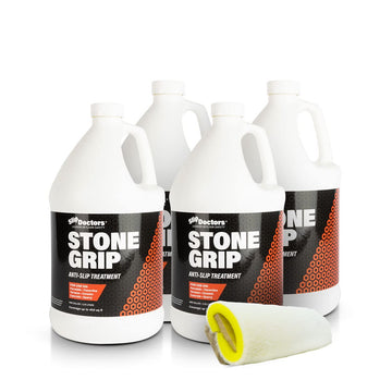 Grip Industrial Non-Slip Floor Treatment for Tile and Stone to Prevent Slippery Floors. Indoor/Outdoor