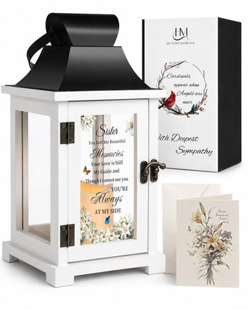 Memorial Lantern for Loss of Sister Sympathy Gifts Grief Gift