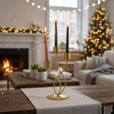 Candelabra Metal Candle Holders - 3 Arm Candlestick Holder for Theme Party Table Centerpiece Decoration Dining Room