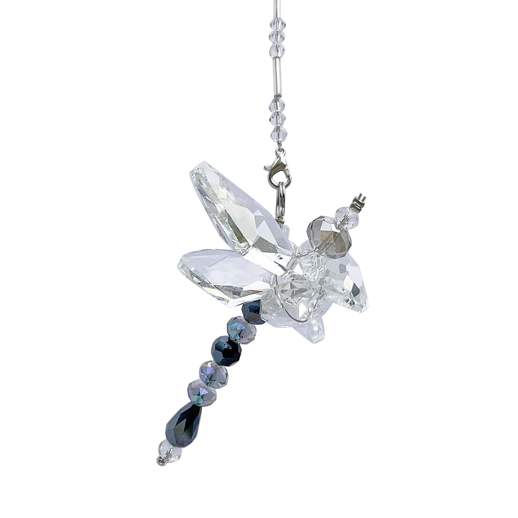 Crystal Dragonfly Suncatcher - Prism Rainbow Maker for Car, Garden, Home & Window Décor - Dragonfly Charm Gift for