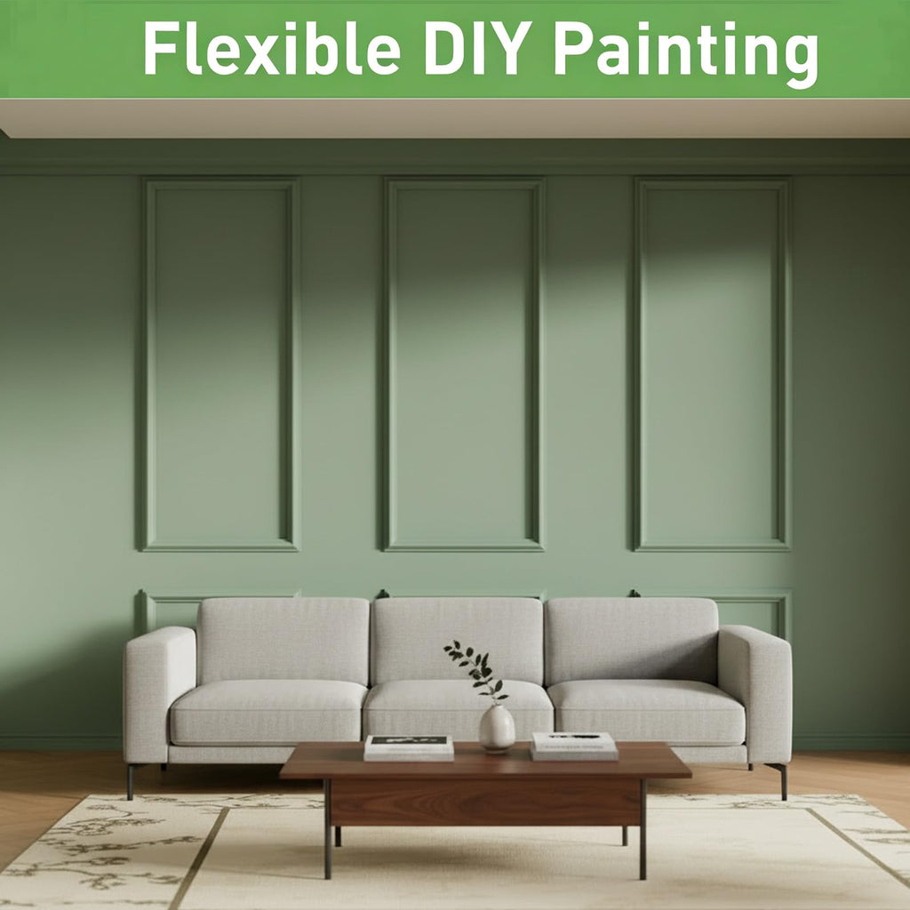 Pre Cut Wall Molding Kit, 3 Set Wainscoting Panels Peel and Stick