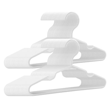 Kids Hangers - 100 Pack, 11.5 Inch White Baby & Toddler Hangers for Closet - Ideal for Baby Standard Use