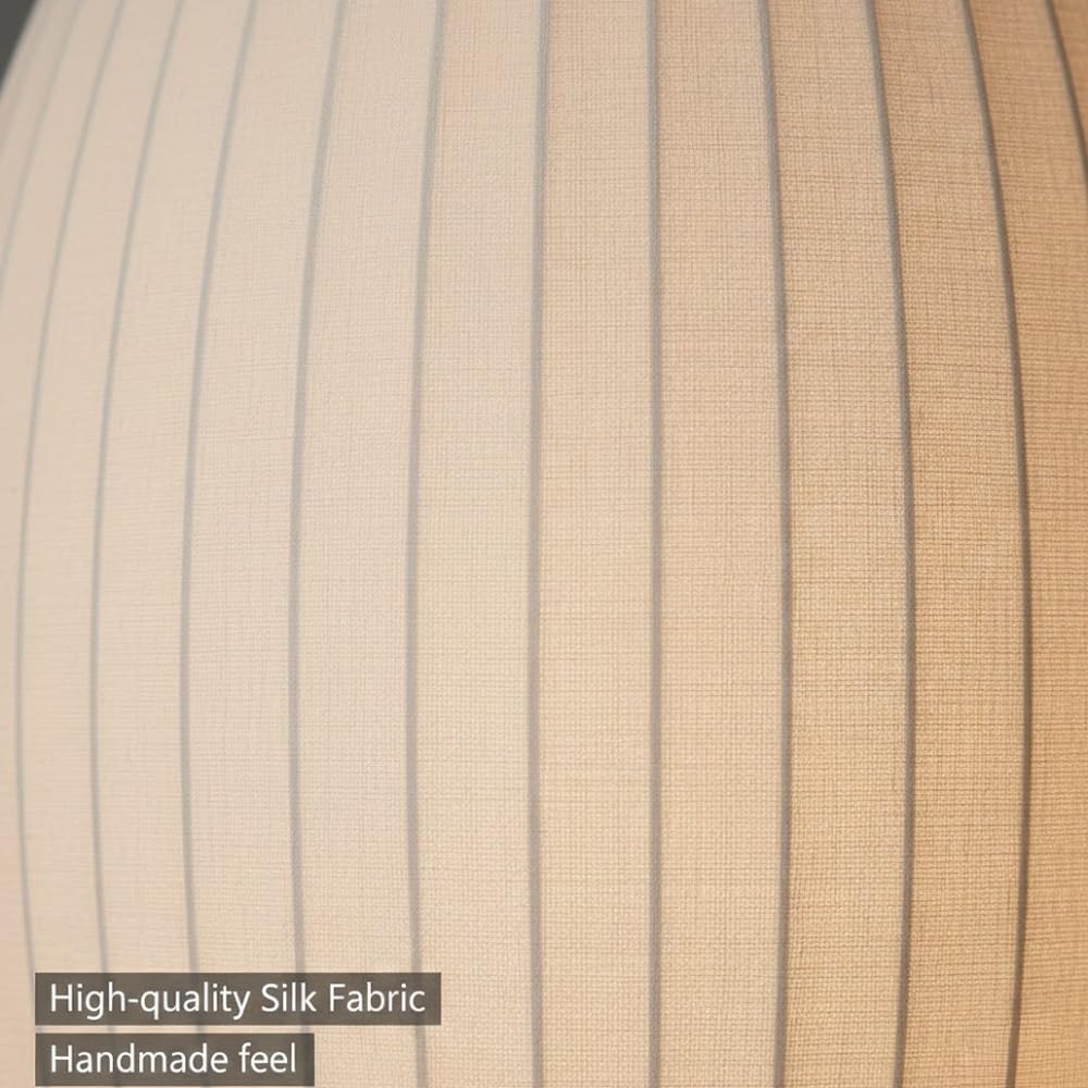 Modern Minimalist Swing Arm Bedside Wall Light with White Oval Silk Fabric Shade Wood Plug in Wall Sconce Wabi Sbai
