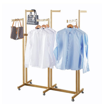 Floor Standing Garment Rack - Heavy Retail Display Racks With Wheels