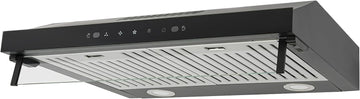 36 Inch Copper Island Mount Range Hood 610 CFM LED Lights Dishwasher-Safe Baffle Filters